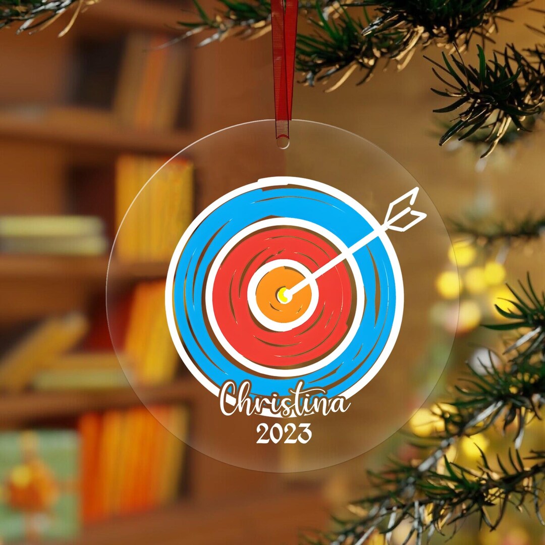 Archery Ornament, Bullseye Target Practice, Archery Gifts, Christmas Ornaments, Archery Lover