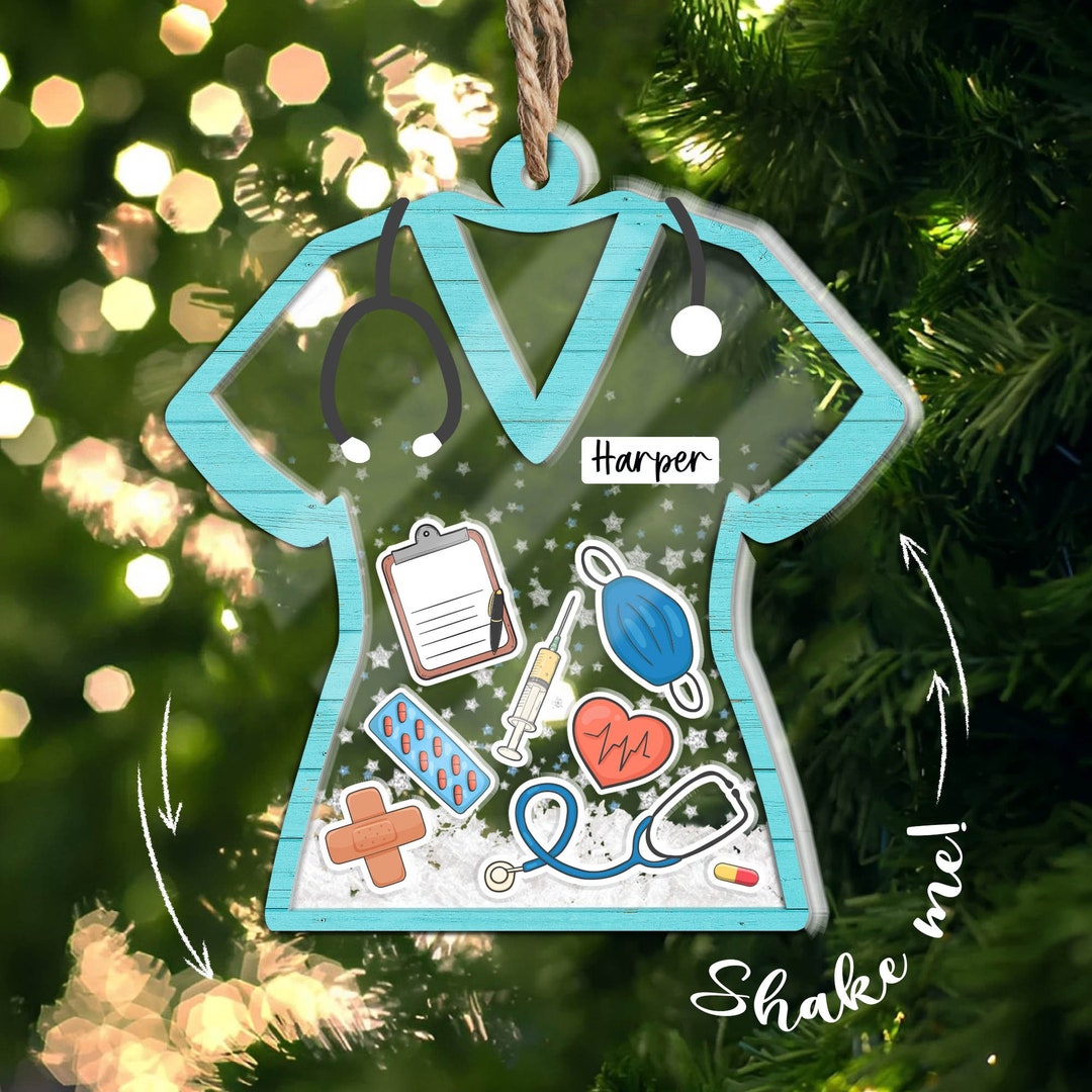 Nurse Christmas Ornament, First Year as A Nurse, Personalized Nurse
