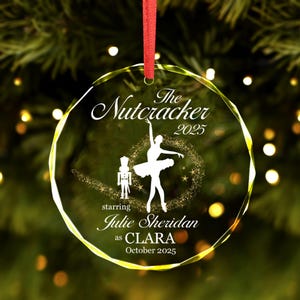 Personalized Nutcracker Clara Christmas Ornament, Nutcracker Clara Ballet Dancer Keepsake, Custom Ballerina Gift, Nutcracker Christmas Gift