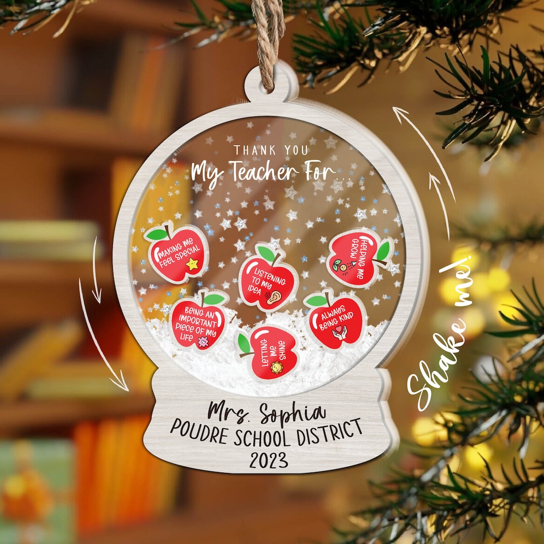 Teacher Christmas Ornament Personalized Teacher Ornament Teacher teacher-christmas-ornament-personalized-teacher-ornament-teacher