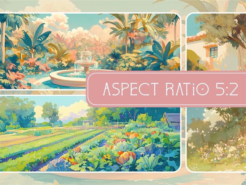 Garden Glow Twitch Banner Collection, 5 Banners, 4 Bonus Wallpapers ...