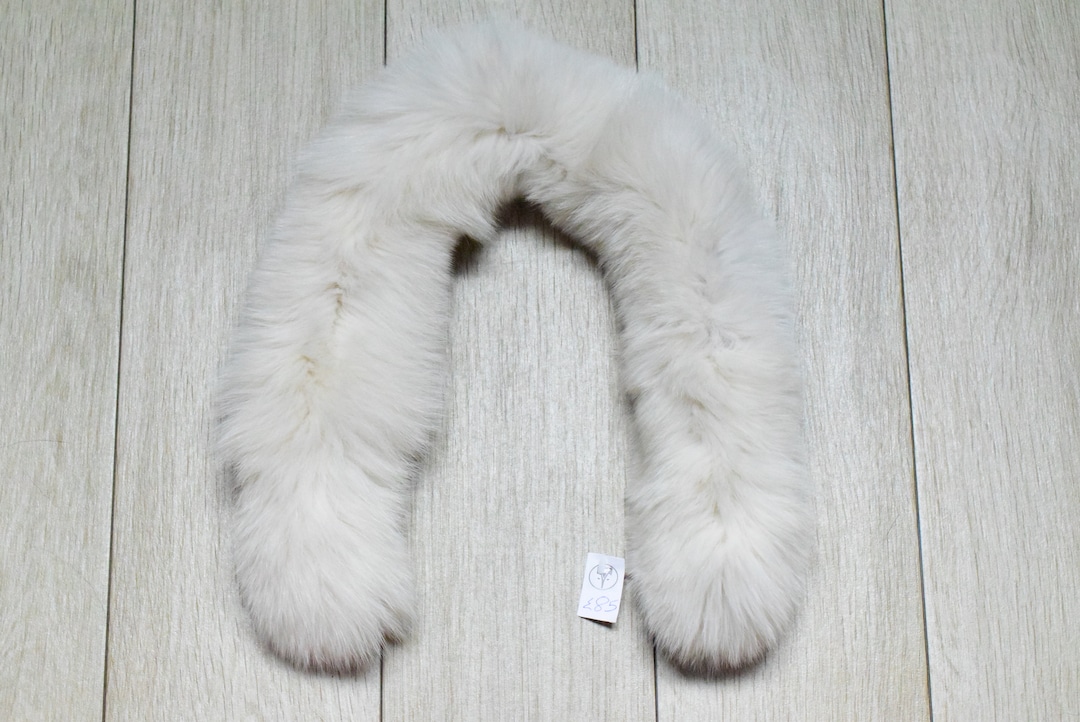 Fox Ruff Handmade Fox Fur Hood Trim, Detachable Fluffy Collar - Etsy