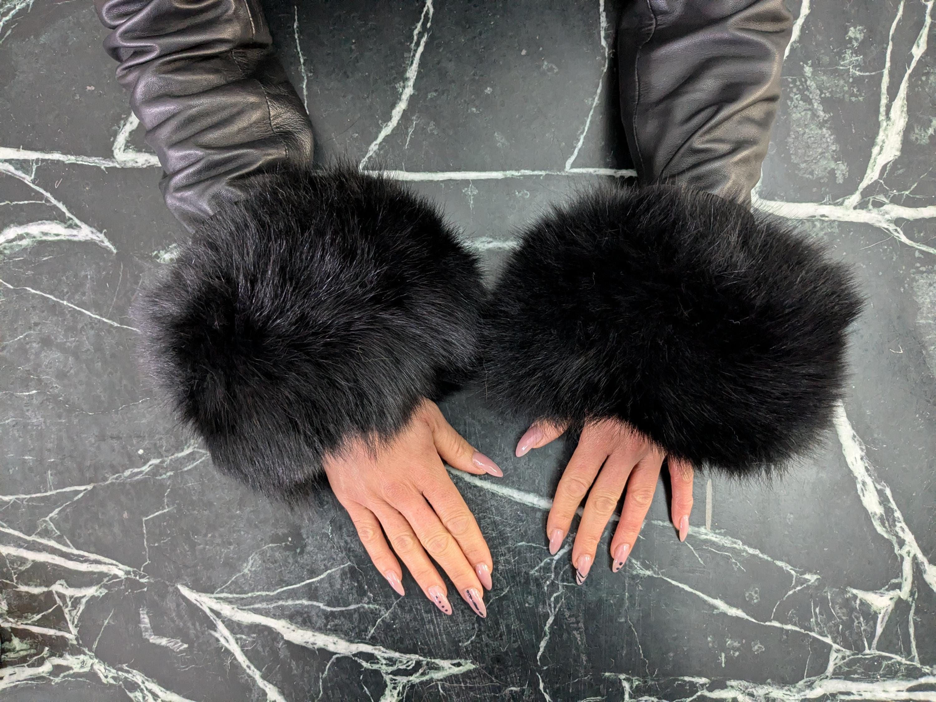 Leather Jacket With Fox Fur - Etsy