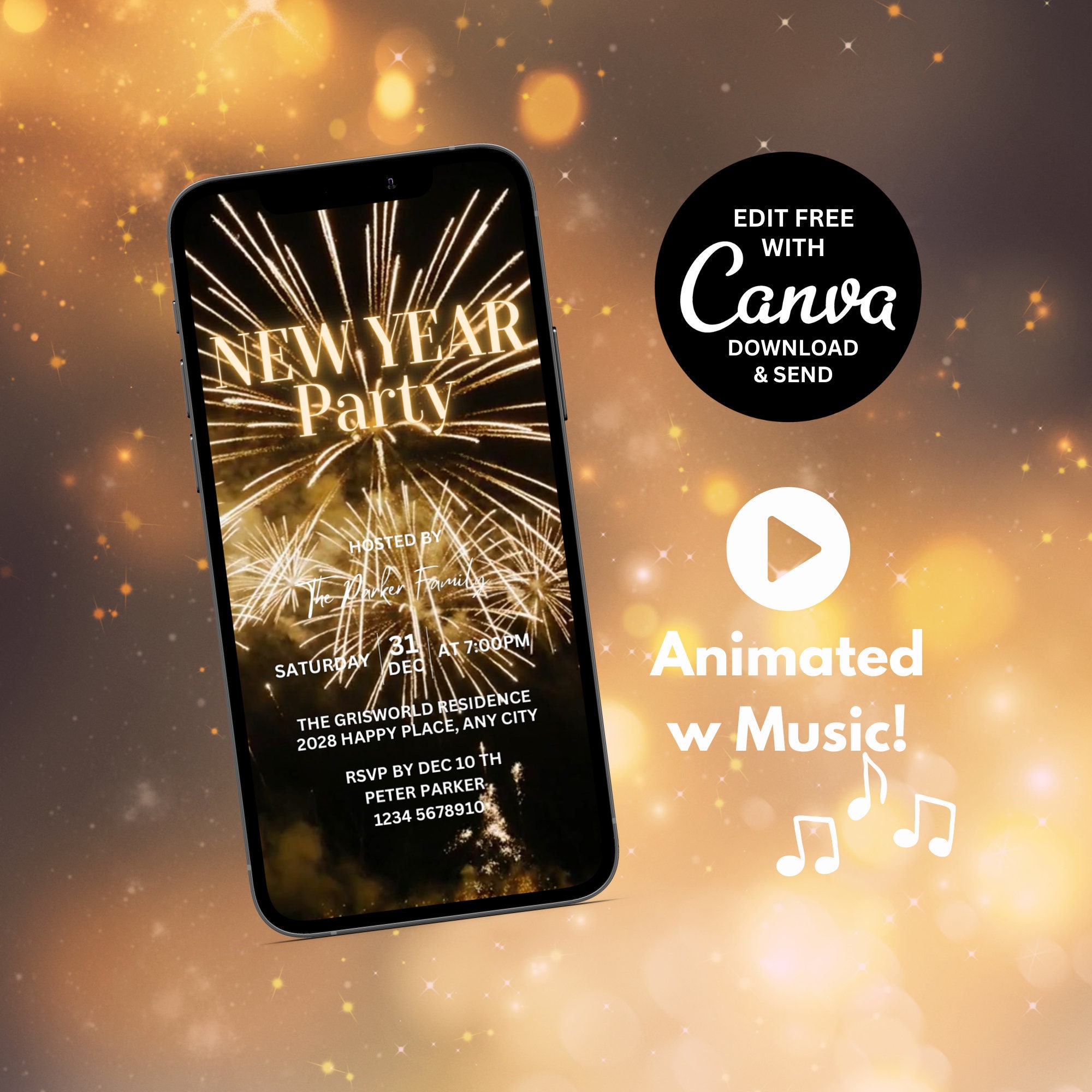 New Years Invitation