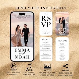 Wedding Invitation Video Template Wedding Invitation Animated Wedding Invitation Digital Wedding Invitation Electronic Wedding Invitation