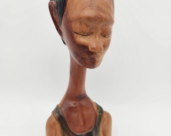 Hand Carving of Man 11"