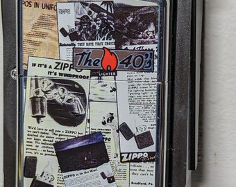 The 1940's 40's Old Poster Design ZIPPO 2007 MIB Rare