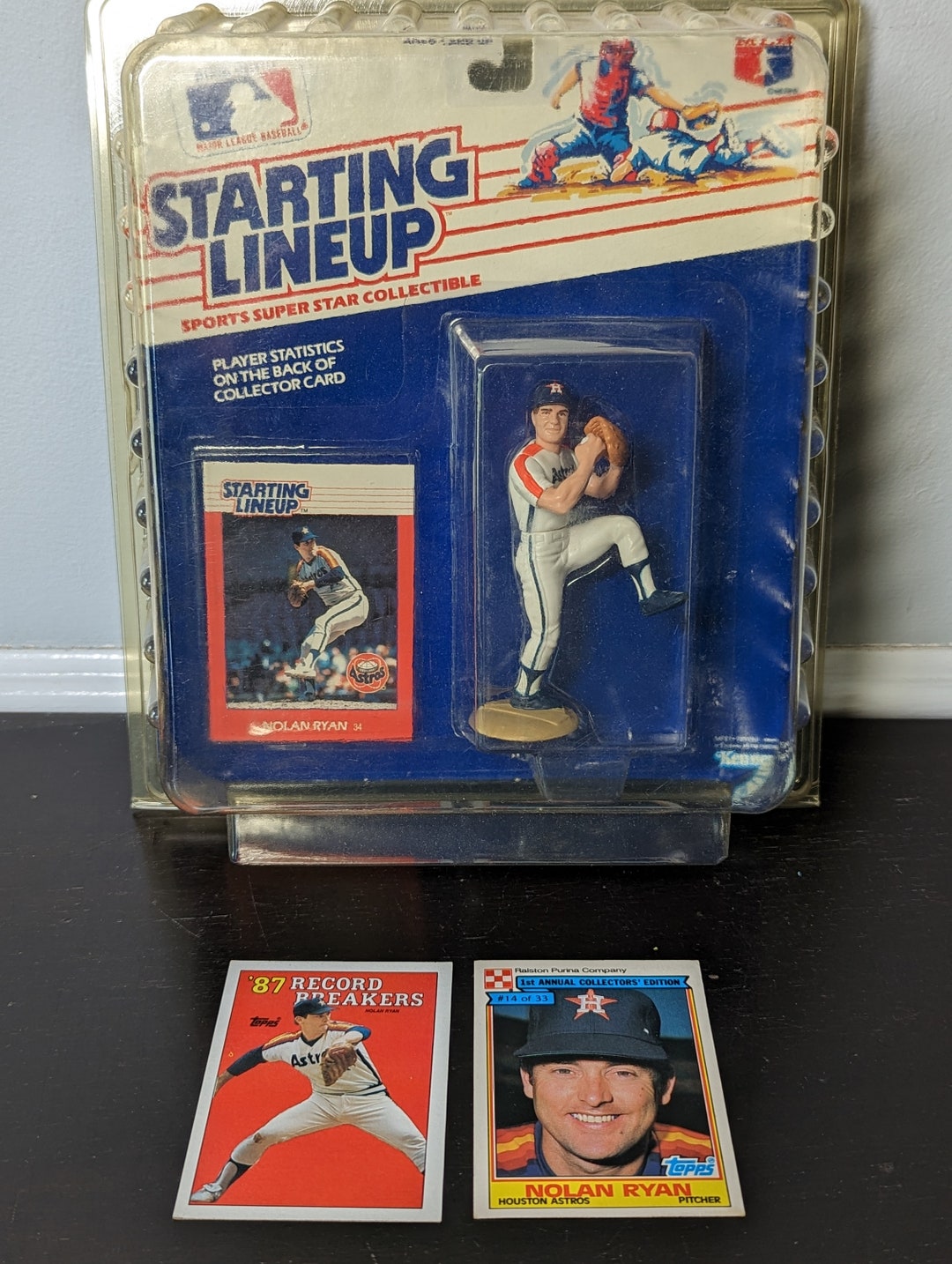 Nolan Ryan 1988 Starting Lineup Houston Astros Figure 2 Cards Etsy