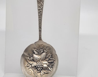7 Piece “S. Kirk & Son” Sterling Silver Floral Reprousse Place