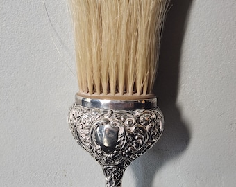 Sterling Silver Vanity Brush with Horse Hair