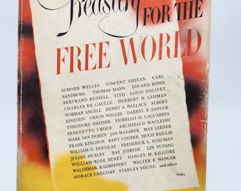 Treasury For The Free World by Ben Raeburn 1946 First Edition in Dust Jacket