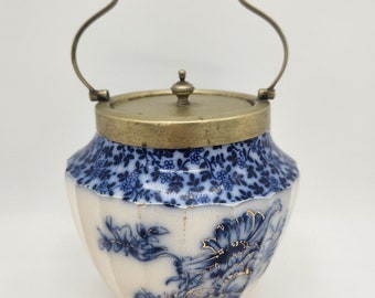 James McIntyre Floral Biscuit Barrel C1904-1913