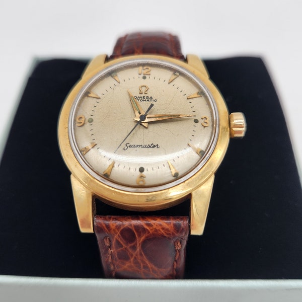 18K Gold 1950's Omega Seamaster with Bumper/Automatic
