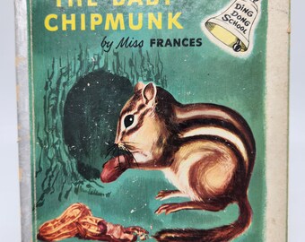 The Baby Chipmunk by Miss Frances A Ding Dong School Book Vintage Rand McNally 1953