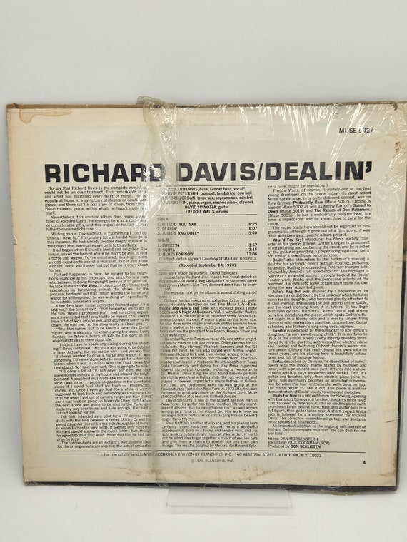 Richard Davis LP - Dealin