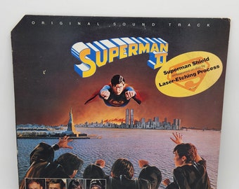 Superman II Soundtrack 1980 by John Williams Etched Vinyl Record LP