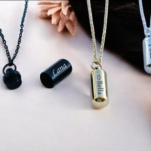 Personalized Urn Necklaces for Ashes, Stainless Steel Bar Cremation Necklace, Memorial Ashes Necklace, Men/women Ashes Necklace