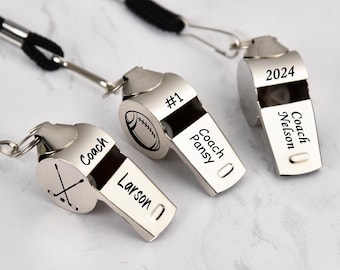Personalized Sport Gift for Coach，Personalised Whistle with Engraving,Sports gifts Christmas Gifts,Teacher Appreciation Gifts for Coach