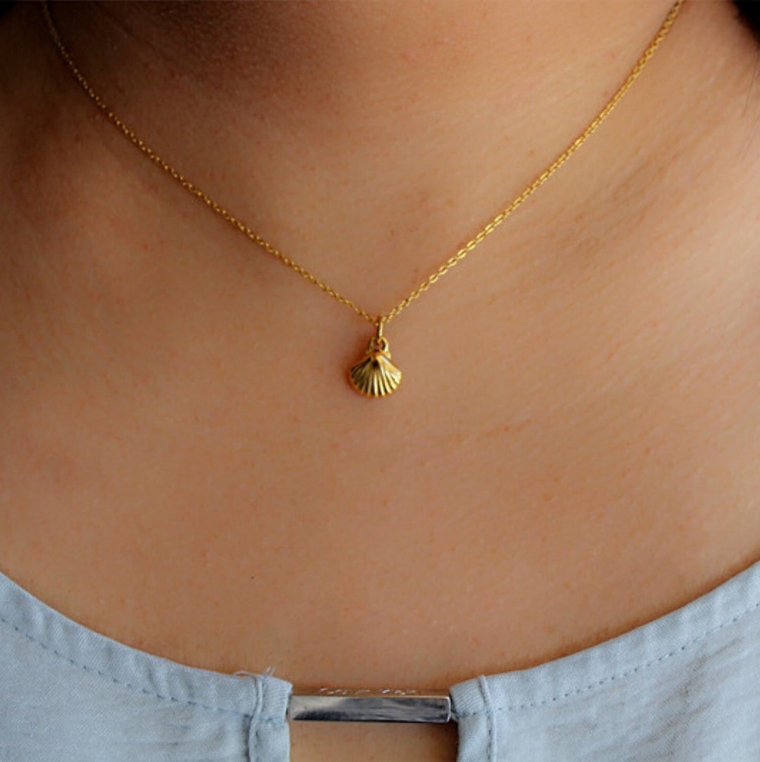 【as\"on】25ss SEASHELL NECKLACE Seashell Necklace，shell Necklace，sea Shell Necklace，gold
