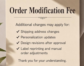 Order Change After PURCHASE
