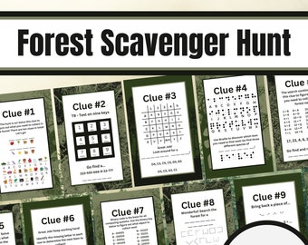 Summer Forest Scavenger Hunt: Outdoor STEM Activity (Printable PDF)