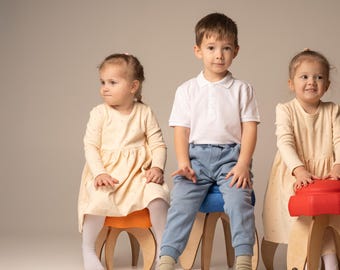 Stapelwelt, faltbarer Kinderstuhl, Mädchenstühle, Hocker für Kinder,