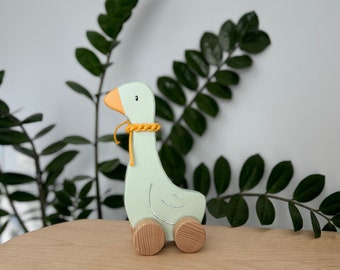 Wooden goose toy, Waldorf toys