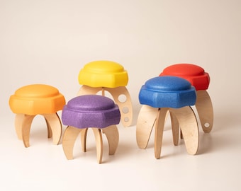 Hocker für Kinderwelt, Faltbarer Kinderstuhl, Mädchenstuhl, Jungenstuhl