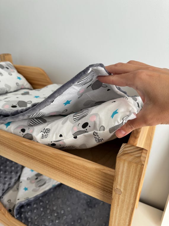 1set Accessori Per Letto Di Bambole Miniatura Biancheria E Cuscino Per Casa Delle Bambole Decorazioni Per Camera Da Letto Giocattolo Per Creativo