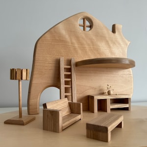 Doll house kit, Open Ended Toys, Waldorf dollhouse, Handmade wooden toys