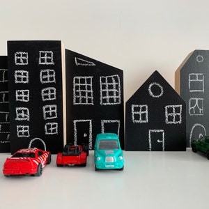 Learning toys, Chalkboard blocks, Wooden toys for toddler, Building blocks, Tafel schule, Wooden toys, Handmade toys for kids, Gifts toddler