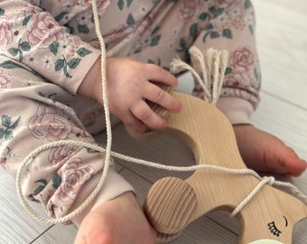 Nachziehspielzeug aus Holz, Spielzeug für Kleinkinder, Geburtstagsspielzeug