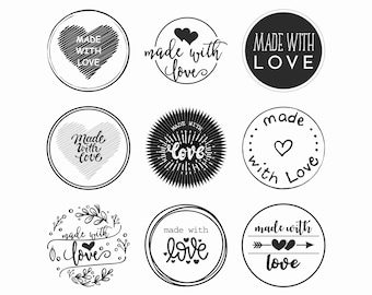 Vintage Heart Stamp Bundle: Romantic Clipart SVG/PDF/CDR (Digital Download)