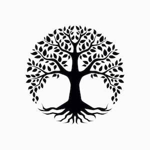Tree of Life SVG: Spiritual Wall Decor Cut File (Digital Download)