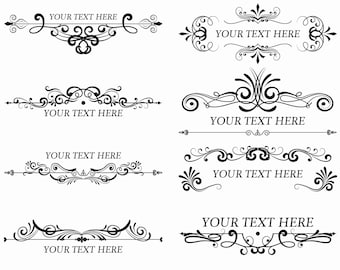 Vintage Ornament Frames SVG: Classical Text Frames (Instant Download)