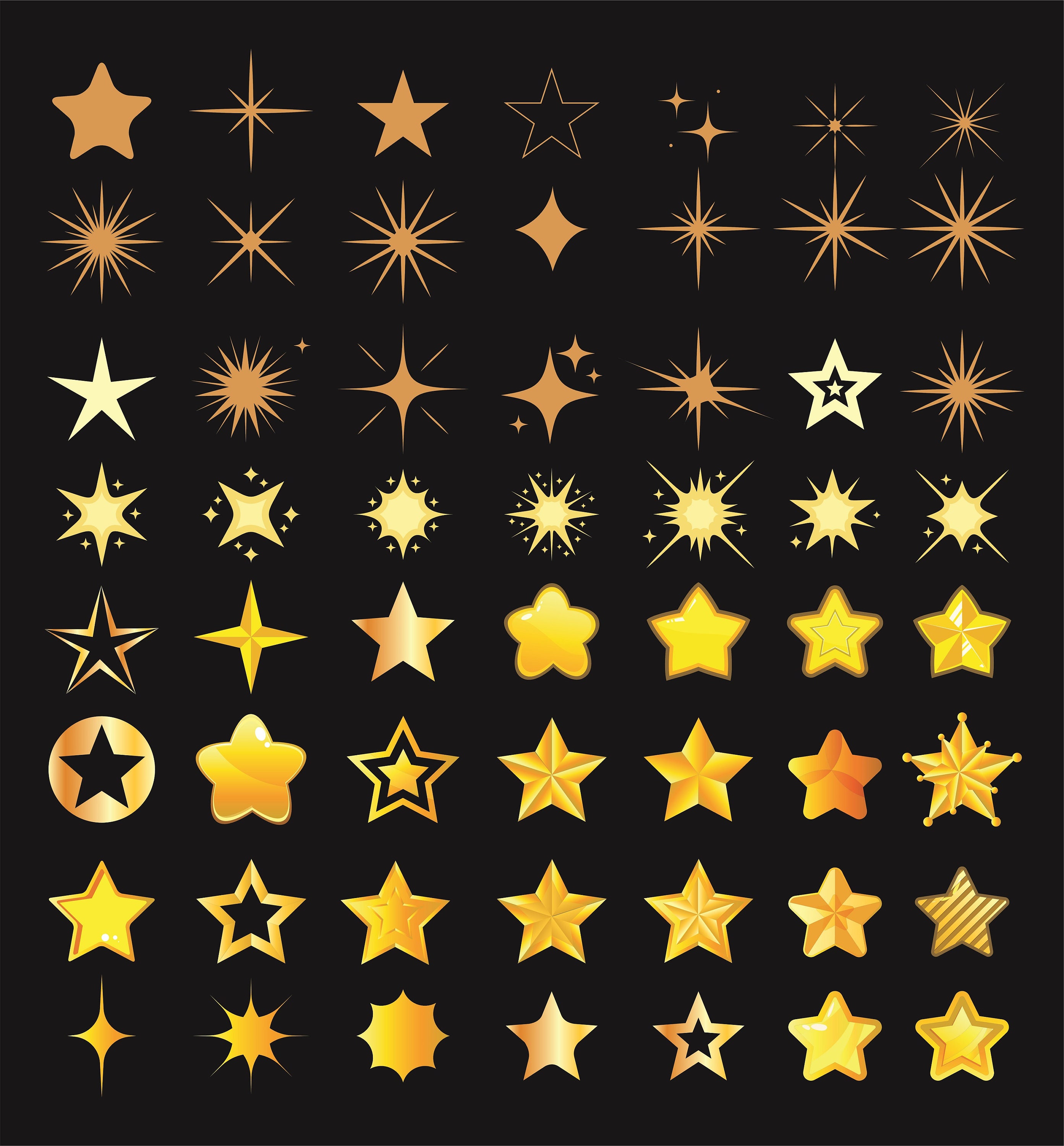 Decorative stars on black tile | Premium AI-generated image Decorative stars on black tile | Premium AI-generated image