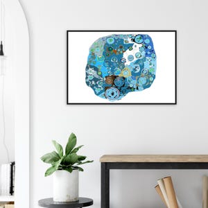 Flat Earth Map Poster: Terra Infinita, Antarctica & Hyperborea - Framed 24x36″