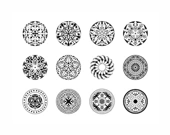Ornament SVG Bundle: Christmas Decoration Cut Files (Digital Download)