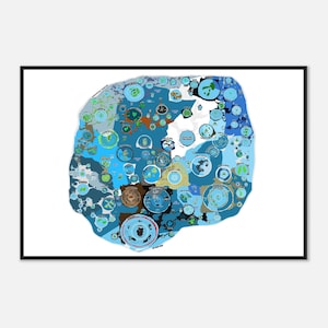 Flat Earth Map Poster: Terra Infinita, Antarctica & Hyperborea - Framed 24x36″