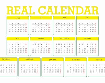 13-Month 28-Day Format Calendar | 364-Day Printable April-March Layout | Instant Download SVG/PDF/PNG | Unique Yearly Planner