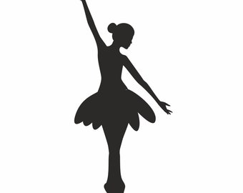 Ballerina SVG: Ballet Dancer Cut Files for Cricut Silhouette (Digital Download)