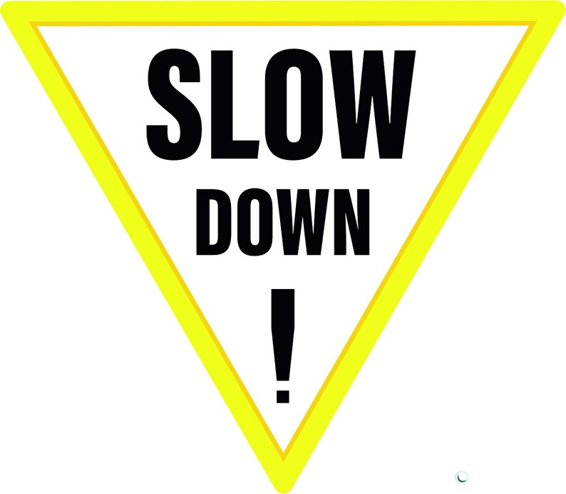 Slow Down Road Signs SVG Bundle