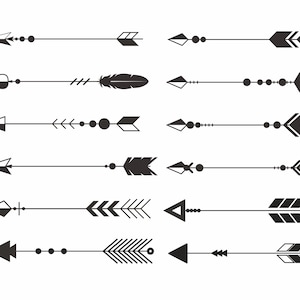 Arrow SVG Clipart: Vector Graphic Design Elements (Digital Download)