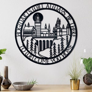 Custom Wizard School Metal Sign, Personalized Magic Decor