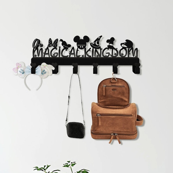 Magical Kingdom Key Holder - Mickey Theme Key Hangers - Disney Hat Key Hook Rack  - Any Room Décor - Kids Gift - Door Hang Gifts