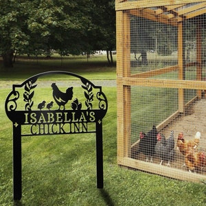 Eywa Custom Hen House Stakes, Hen House Coop Sign, Our Little Coop Sign Metal Sign, Metal Chicken Coop Sign, Personalized Chicken Coop Sign