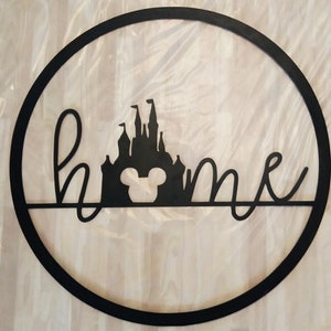Disney Home Castle Mickey Metal Sign for wall decor and wall hangings