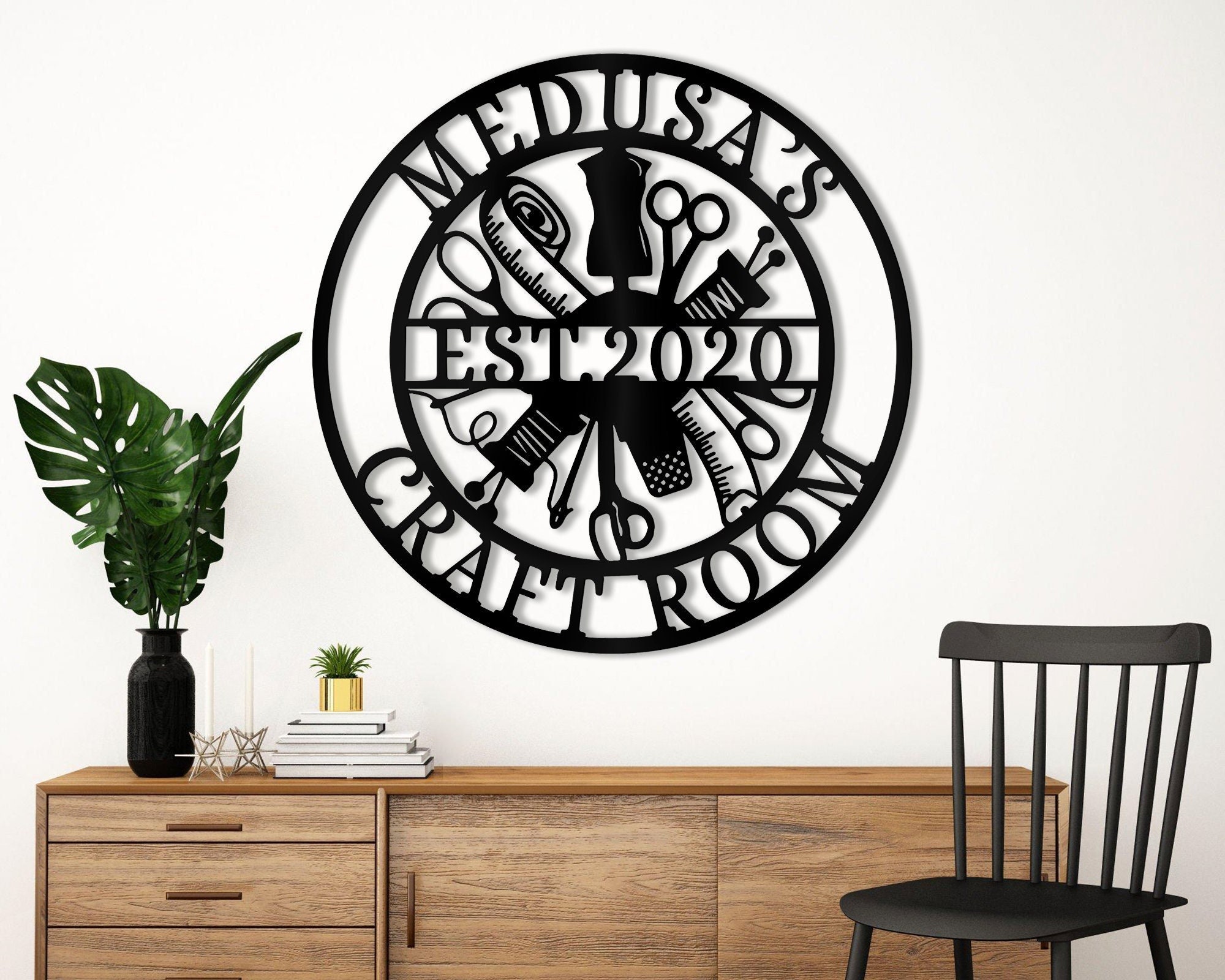 Personalized Craft Room Metal Sign, Custom Art Studio Decor - Etsy