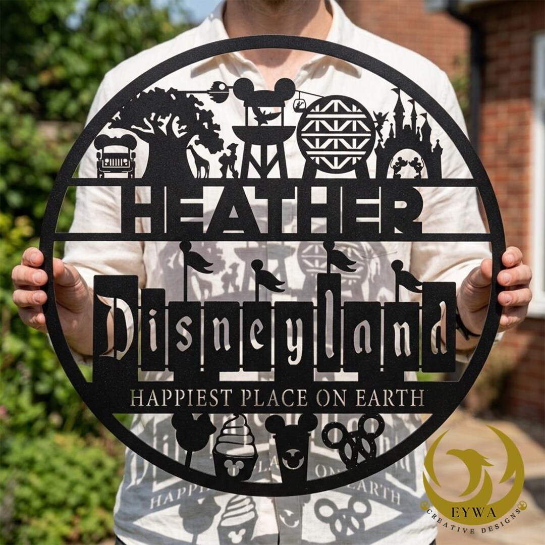 Disney Addition Sign Custom Family Name Disney Park Sign, Disney Treats Kids Wall Art Home ...