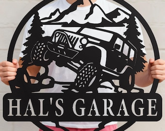 Customized Garage Metal Sign for wall decor and wall hangings 10, 12